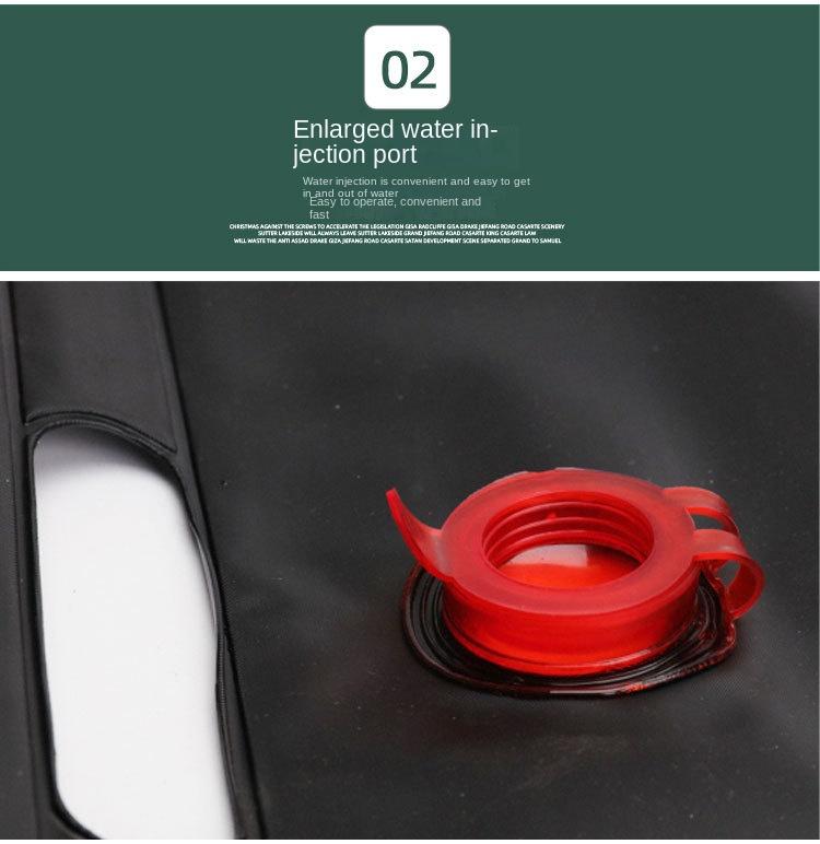 Product Introduction of Outdoor Camping Shower BagSolar Hot Water Bag Portable Outdoor Shower and Shower Cool Shower Water Storage Bag 2