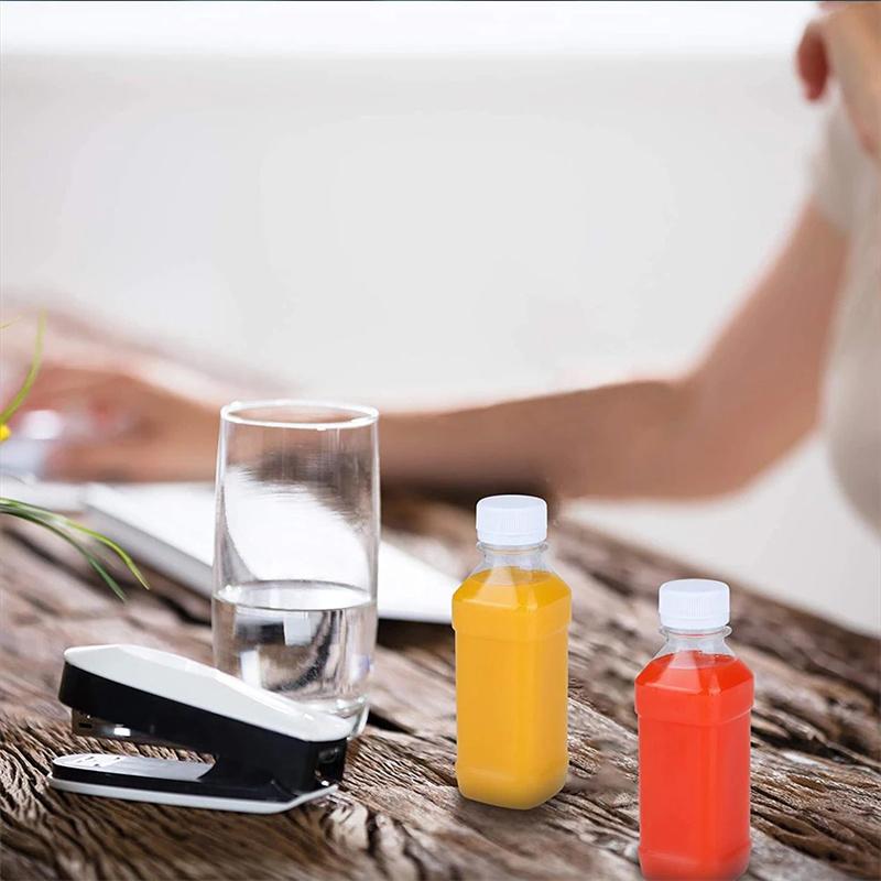 Product Introduction of [ADH]10/20Pcs 100ml Clear Refillable Empty Bottles Plastic Leakproof Portable Juice Water Drink Containers Beverage Bottles 18