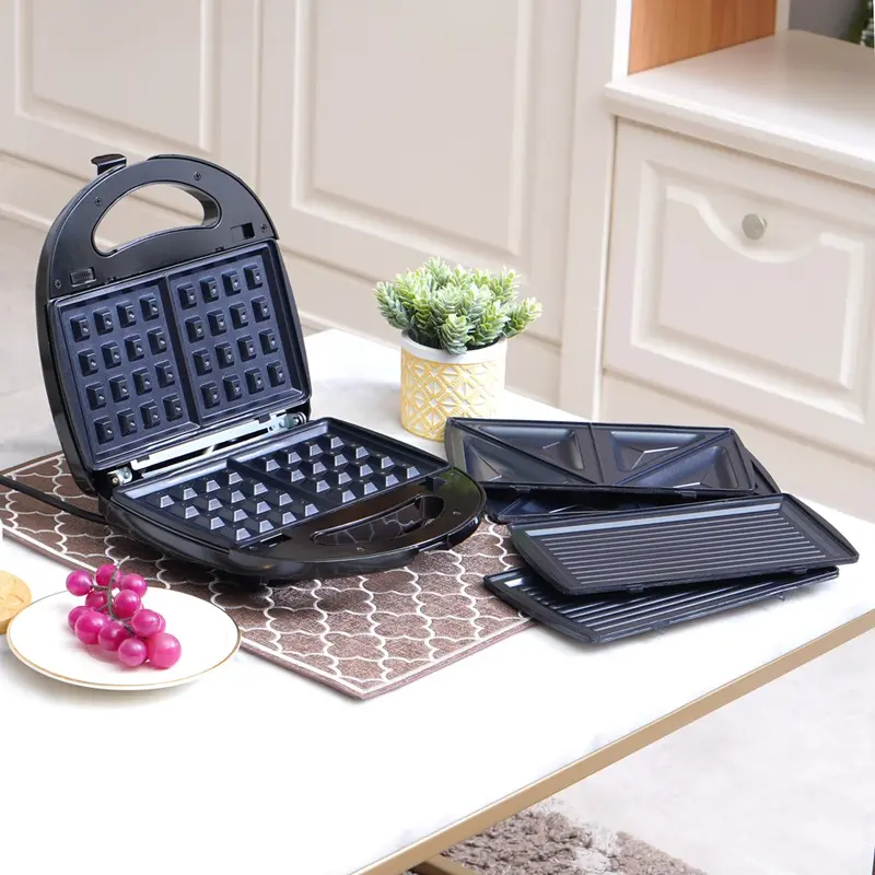 AZKO Klaz Toaster Sandwich Waffle 3 In 1 - Hitam 3