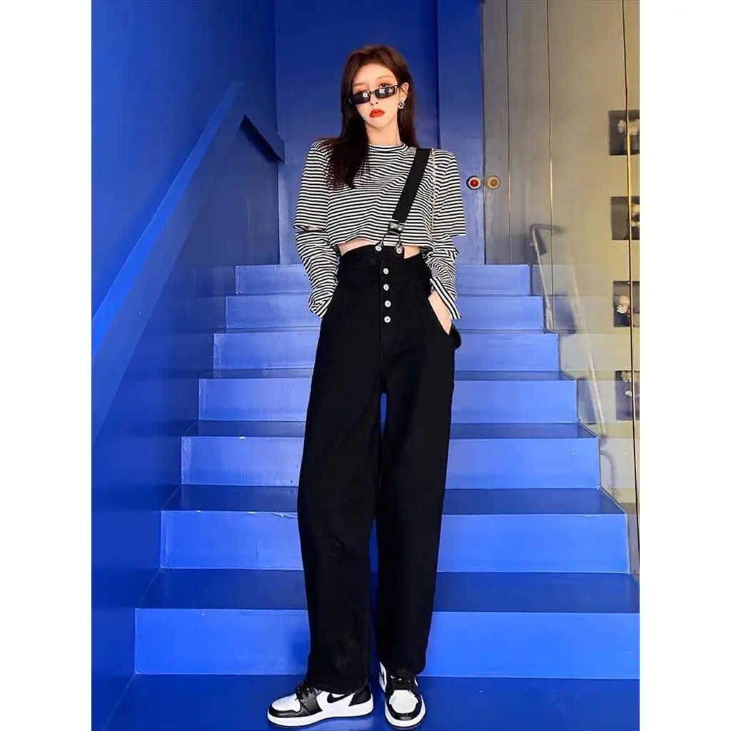 OVERALL JEANS WANITA IMPORT / OVERALL ONLY BLACK LOOK BOYFRIEND JEANS
