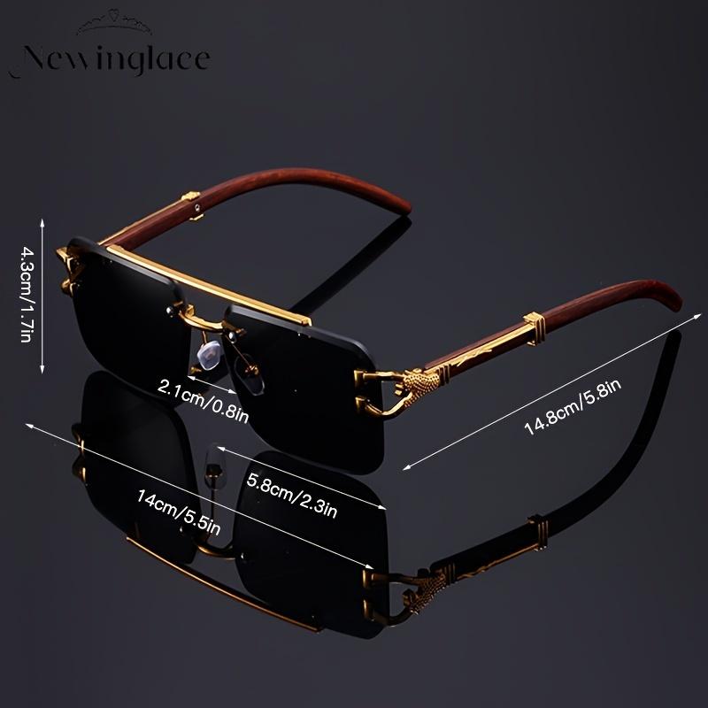  Newinglace Kính thời trang gọng PC unisex họa tiết vân gỗ và da báo chống tia UV thích hợp cho thể thao và leo núi kính râm size 14.8cm x 5.8cm 