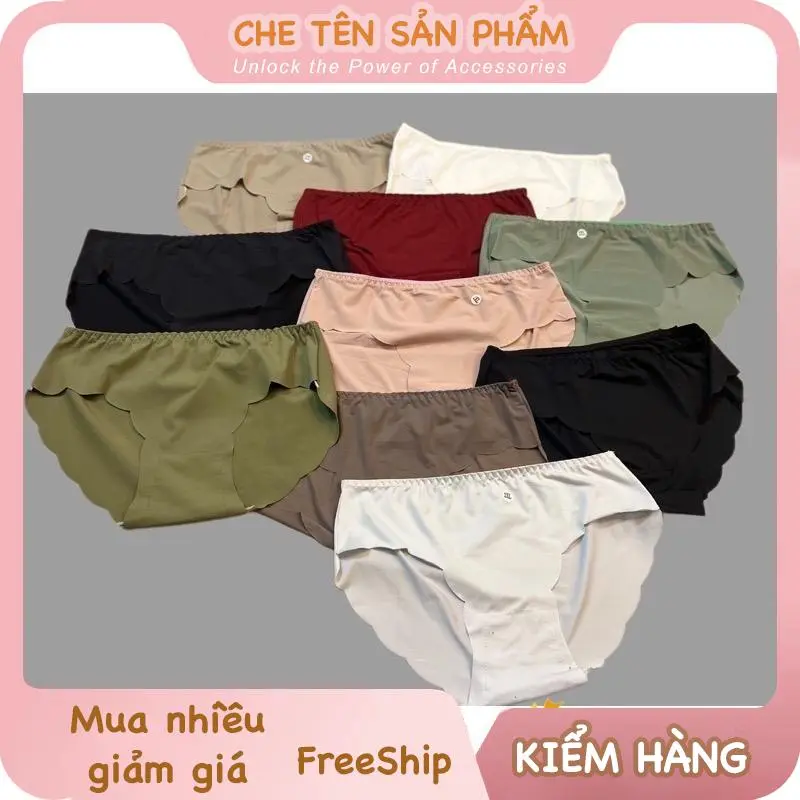 Set 20 Quần Lót Nữ thun cotton lượn su sóng siêu rẻ, mềm mịn, mát lạnh (4565kg) Nữ Women Nhung - PinkSoul
