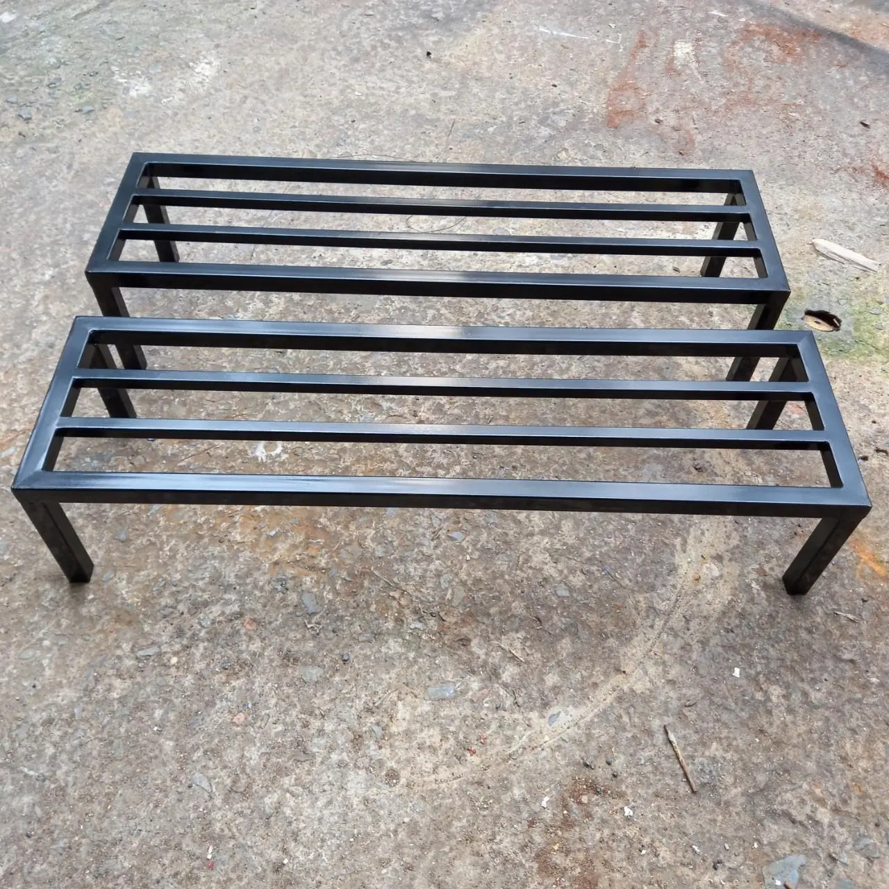 Kệ sắt Dài (50-60-70)cm, Rộng 25cm, Cao (10-15-20)cm, thép hộp 16mm - kệ kê chậu cây cảnh kệ kêbểcá