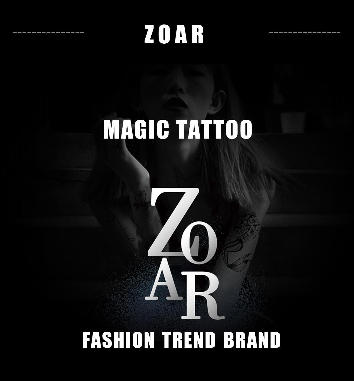 ZOAR-Y19 Stiker Tato Temporary Semi Permanen【pola kecil】Tahan lama Tattoo menempel dekorasi seni untuk pria dan wanita