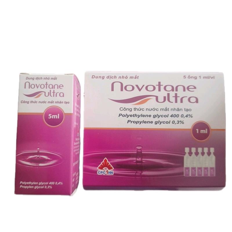 Novotane ultra làm dịu mắt, giảm tình trạng đau rát và kích ứng ...