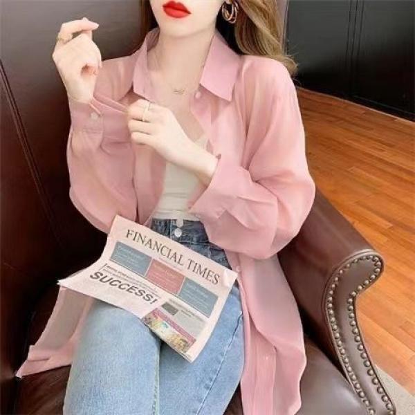 Áo Sơ Mi Chống Nắng, Áo Choàng Mỏng Nữ, Váy Hai Dây Mùa Hè, Áo Mặc Bên Ngoài, Áo Voan, Áo Cardigan Cổ Tích Trong Suốt, Xếp Lớp, Tỷ Lệ Đánh Giá Xuất Sắc Lên Đến 99%, Cùng Phong Cách 5