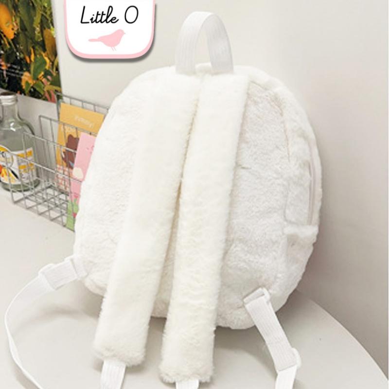 Ransel Backpack Sanrio Tas Bulu Halus Premium Tas Sekolah Anak Cinnamorol Mymelody Kuromi Tas Boneka 3