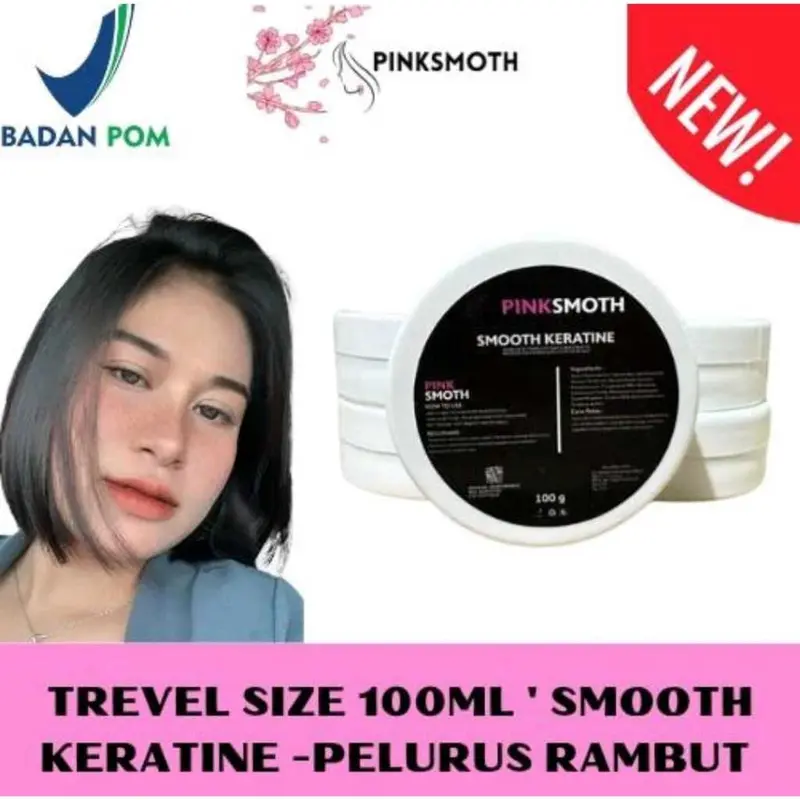 [BPOM] PINK SMOTH SMOTING KERATIN RAMBUT 100ML 3