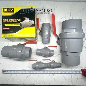 BLITZ Ball valve stop kran air PVC gagang stainless steel 2 - 4 inch