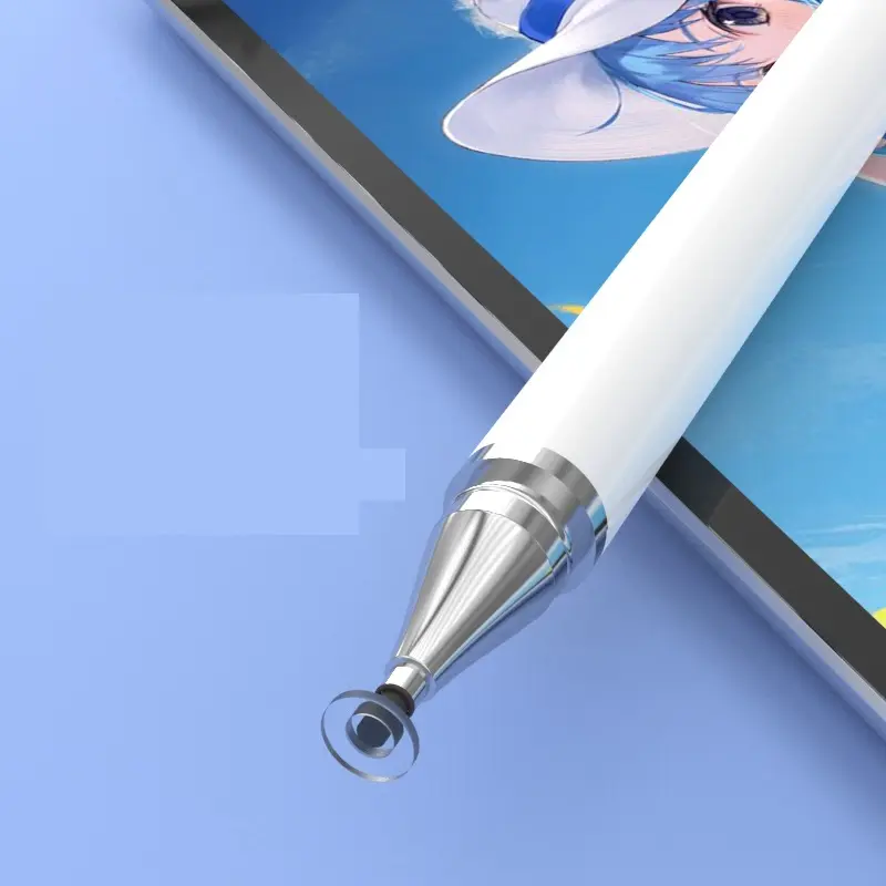 xqxm Stilus Pen Tablet/ Ponsel 2in1 Stylus Layar Sentuh Kapasitif Mikrofiber Universal Warna Gradient Menggambar dan Menulis Pena stylus  pen 4