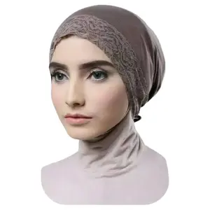 ciput kerudung arab mix renda tali //Dalaman hijab renda tali//inner hijab renda Dalaman Dewasa Turki Instan