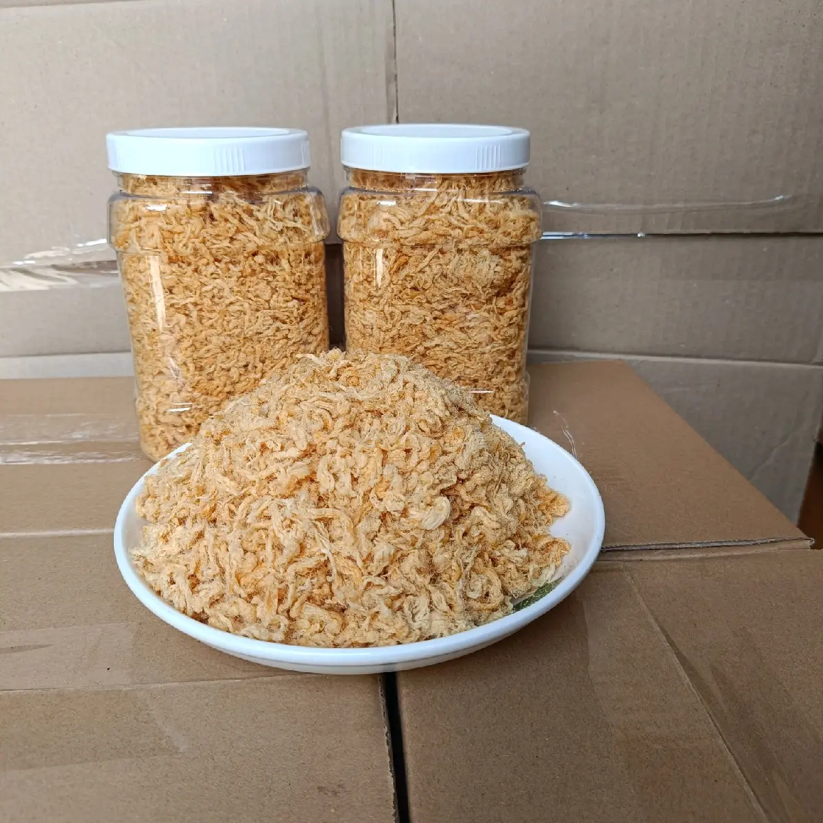 1 kg chà bông xù sợi lớn(kèm gạo lức trên live )