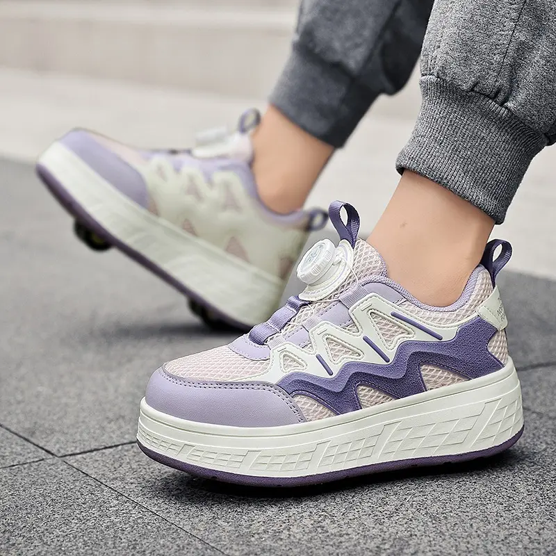 Giày trượt patin Heelys bốn bánh, Hàng mới về năm 2024, An toàn và đáng tin cậy, Giao hàng nhanh, Thích hợp cho bé trai và bé gái, Trẻ em và người lớn, Giày trượt patin thể thao ngoài trời, Thiết kế bánh xe Có Thể Tháo Rời Sneaker Sport