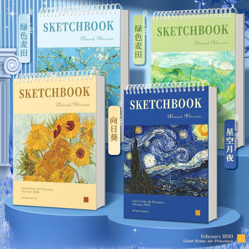 Sổ vẽ A4 30 trang 140GSM phong cách tranh van gogh