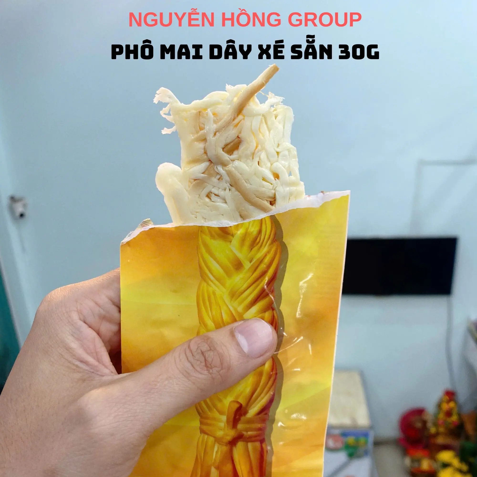 Phô mai xé sợi 30g hun khói Solse vị mặn ăn vặt cheese
