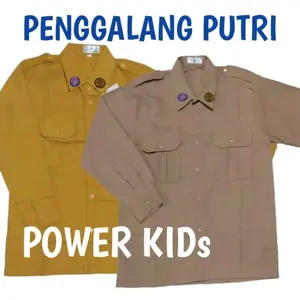 Baju seragam pramuka penggalang putri lengan panjang