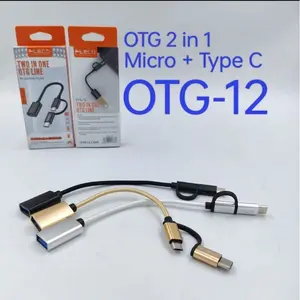[ FLECO OTG-12 ]-  OTG KABEL  2IN 1 FLECO BISA MICRO DAN TYPE C