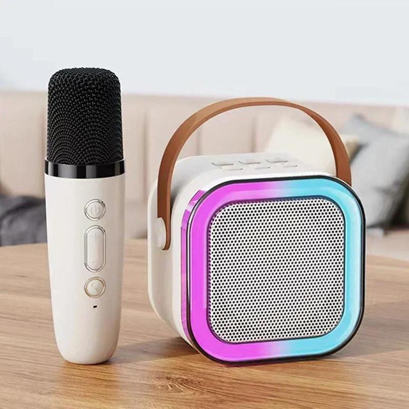 Product Introduction of Bluetooth speaker mini portable karaoke microphone wireless Bluetooth integrated Audio Smartphone 7