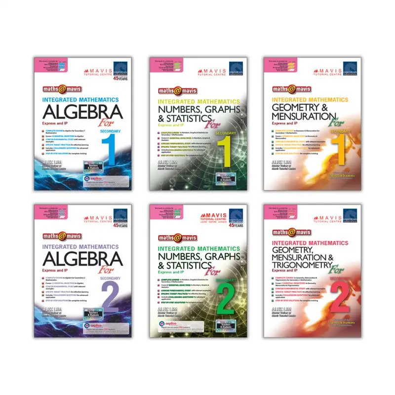 Original Product Integrated Mathematics For Secondary 1  2 (Express/G3 And IP) | Topical | Secondary Maths School Assessment Books  SAP