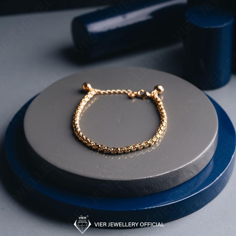 Vier Edition 12926-8437 gelang simple wanita 4mm 1