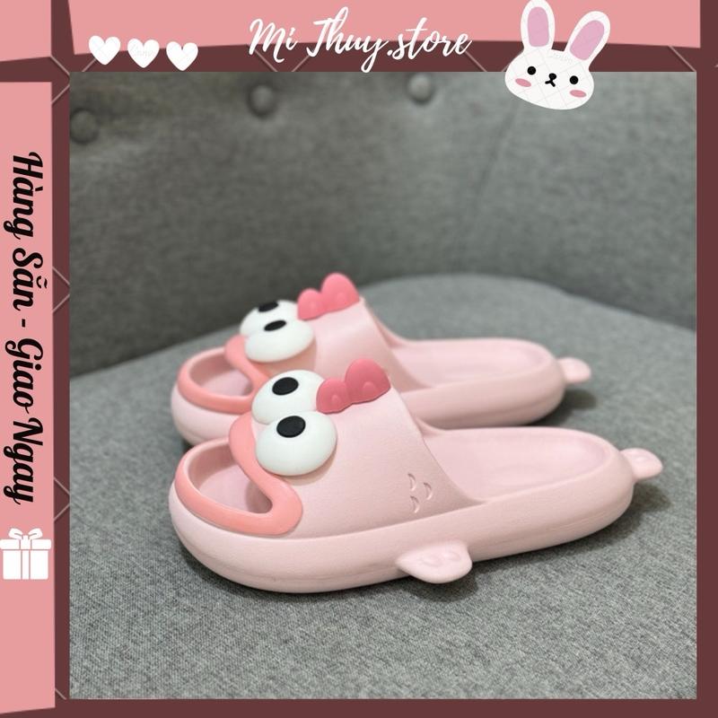Chọn chuẩn size Dép quai ngang nam nữ dép lê đi học đi chơi hình cá hè vô tri có vây dễ thương đế 4cm hot trend 2024 DÉP CÁ HỀ HÈ