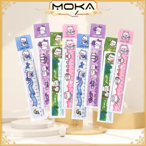 MOKA PENGGARIS ELASTIS MOTIF KARTUN PANJANG 15 CM ANTI PATAH DAN DAPAT DIJADIKAN GELANG MKA35 Stationary