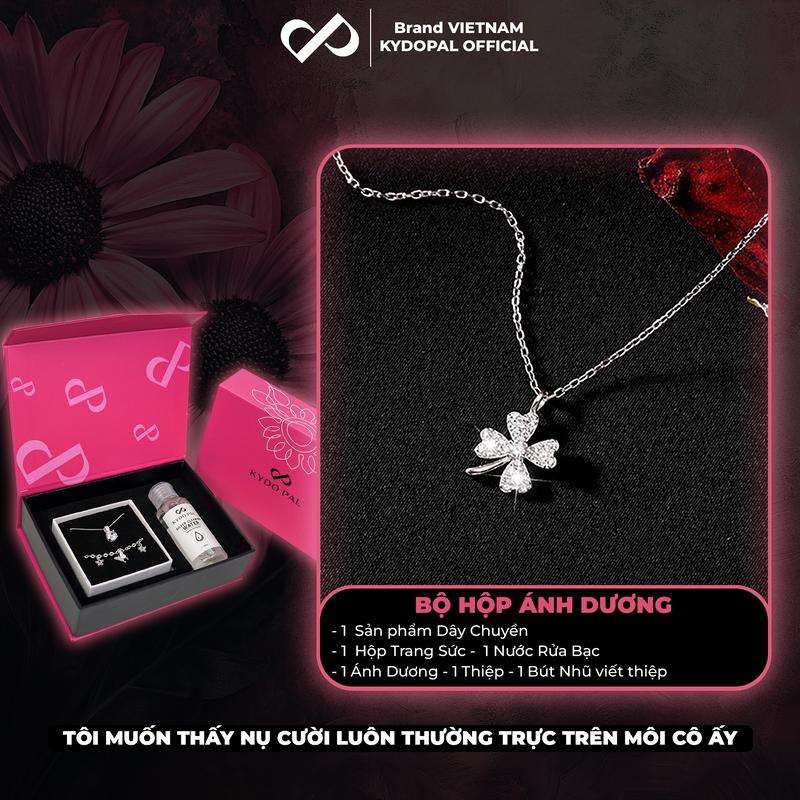 Dây chuyền bạc nữ KYDOPAL đính đá cá tính cao cấp trang sức bạc nữ sang trọng 925 - PAL9B4C2