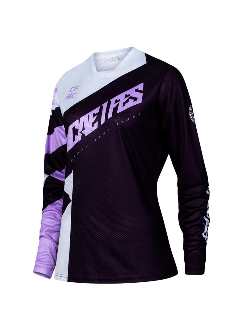 Product Introduction of Women's Long Sleeve Cycle Jersey, Quick Drying Breathable Comfortable Sports Clothing, Outdoor Sport Long Sleeve Top for Cycling 1