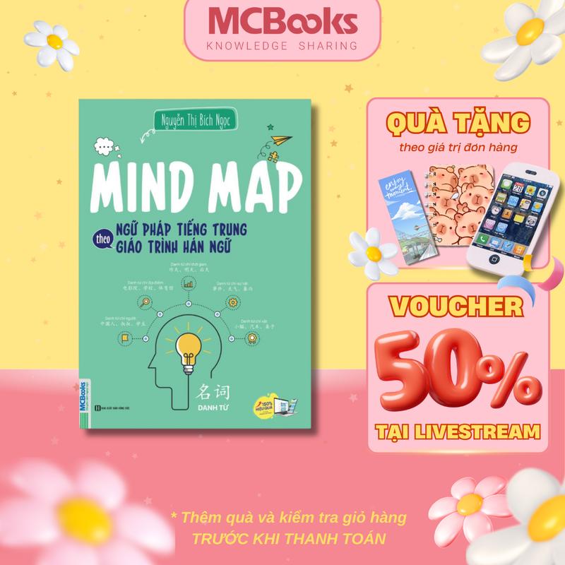 Sách - Mind map ngữ pháp tiếng Trung theo giáo trình hán ngữ - MCBooks