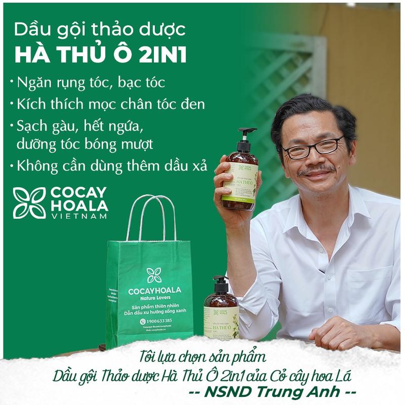 [ BIG SALE ] Dầu Gội Thảo Dược Hữu Cơ Cỏ Cây Hoa Lá Hà Thủ Ô  450g 2in1 - Hỗ Trợ Giảm Rụng, Hỗ Trợ Mọc Tóc 4