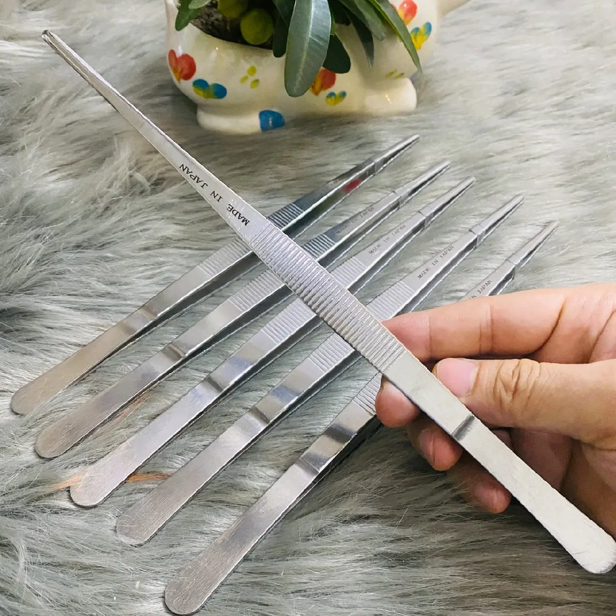 Nhíp y tế, nhíp thủy sinh dài 25cm, chất liệu inox không gỉ
