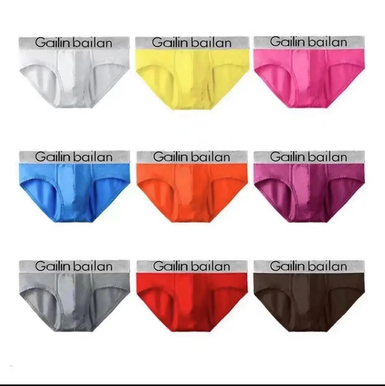 กางเกงในชาย ทรง brief เนื้อผ้า cotton มี10สี