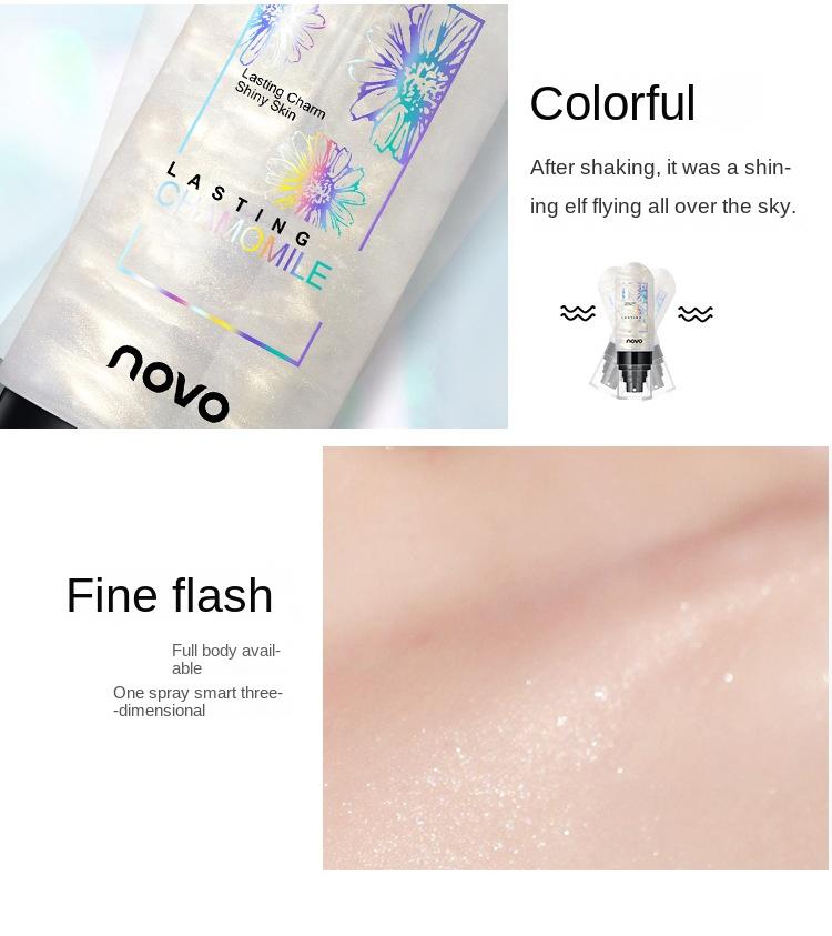 Product Introduction of Chamomile Makeup Spray Hydrating and Moisturizing Light and Quick-drying Film Lasting Waterproof and Sweat-proof 5