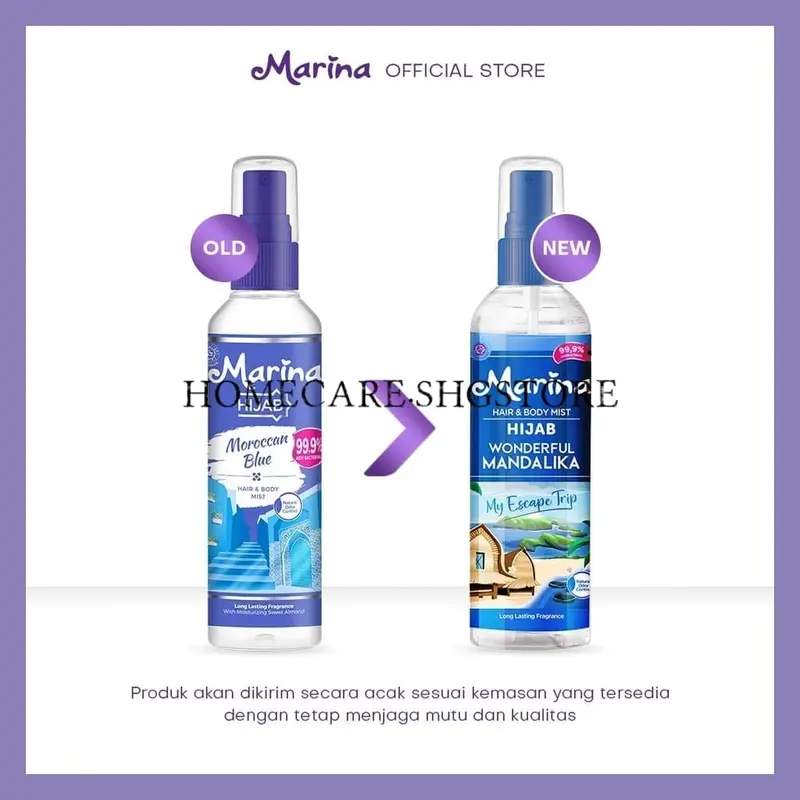 Marina Hair & Body Mist Cologne 100ml All Varian-Hijab Edition Termurah Perfume 1