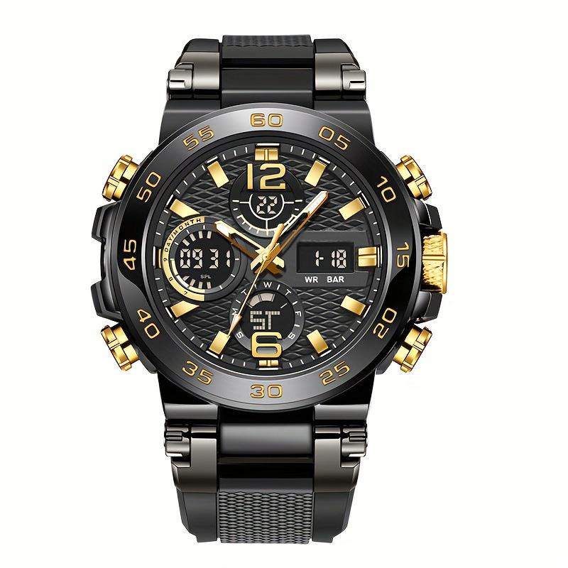 Sports Watch Fashion New Dual Display Multi-Function Silicone Luminous Sports Casual Waterproof Men's Watch 2