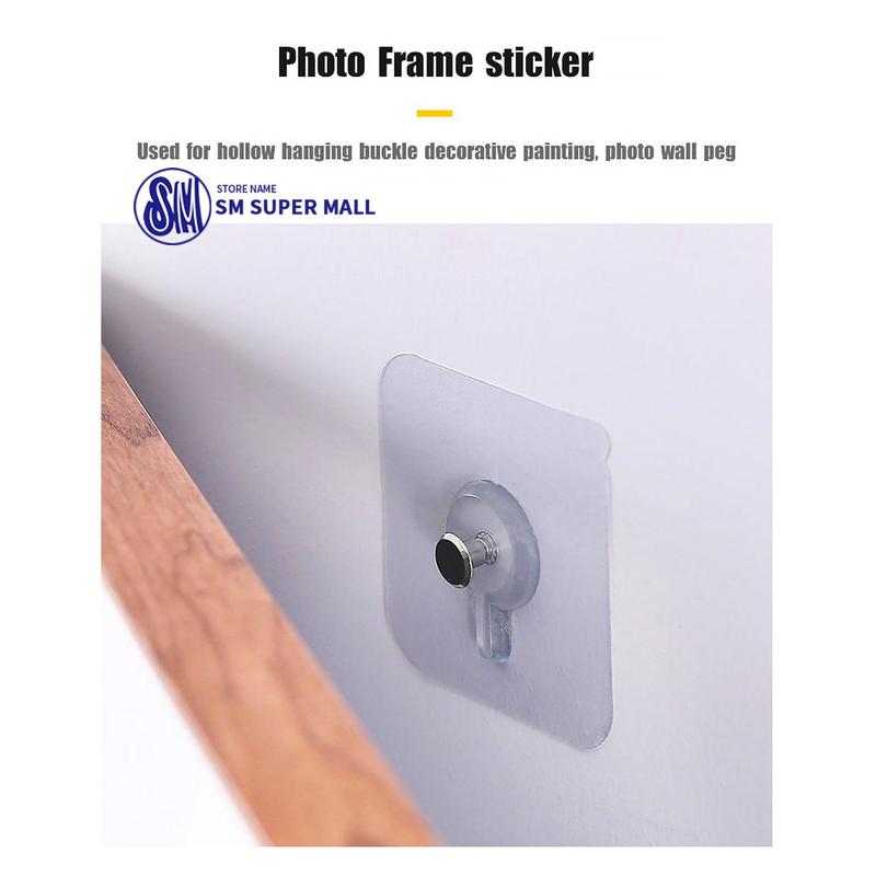 【SM Mall】Versatile Wall-Mounted Solution - 1 Pair Creative Mother-Child Hooks - Transparent, Waterproof, for All Surfaces (In-Demand Household Hook) 7