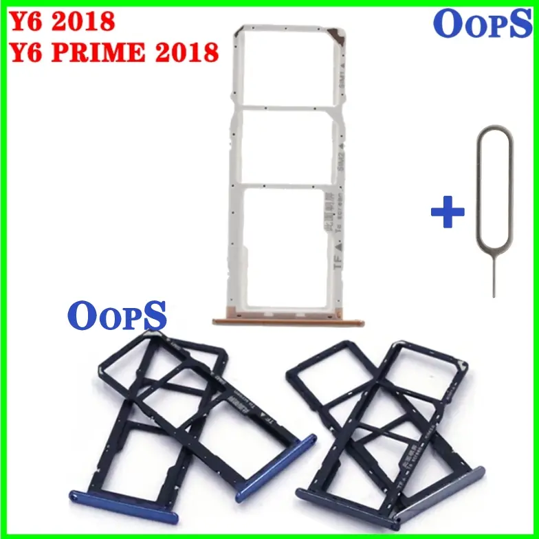 Sim Card Tray Holder For Y6 prime 2018 SIM Card Tray Slot Holder Adapter