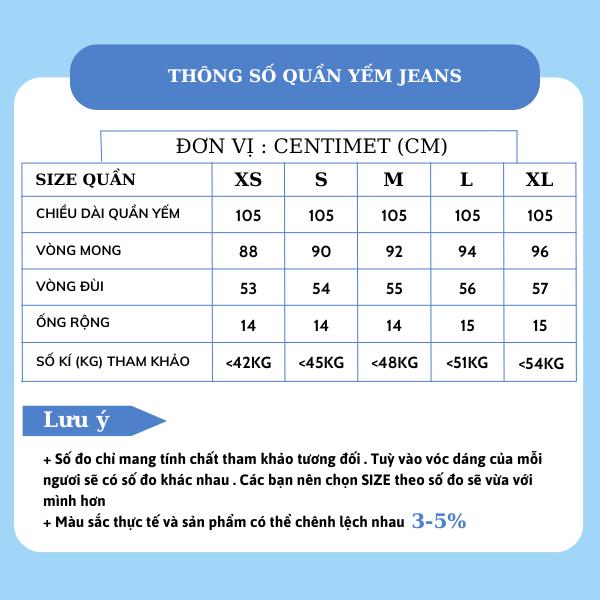 Quần yếm trơn jeans nữ dài cơ bản 5 cúc SNBO chất vải jeans mềm mịn phong cách trẻ trung hàn quốc MÃ YJ012 2