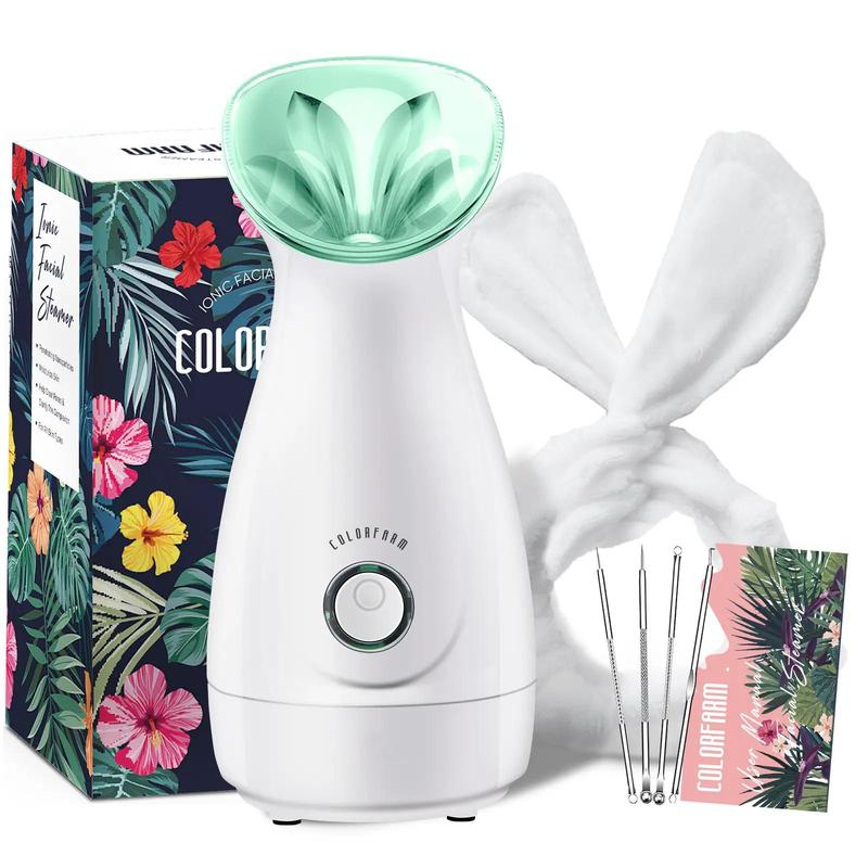 Nano Ion Steam Face Machine, 6 Counts/set Deep Cleansing Facial Steam Machine & Accessories, Professional Skincare Tools for Women & Men, Skincare Products 7