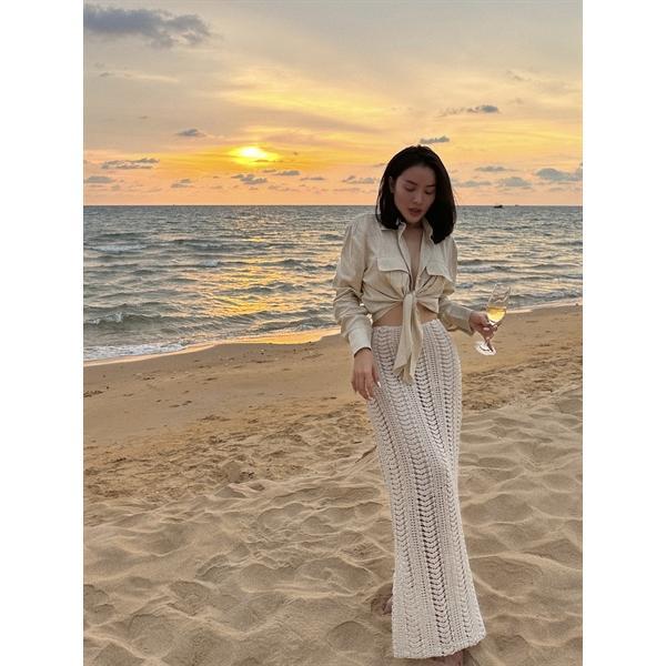 Set áo sơ mi và Chân váy ren COCOBEBE