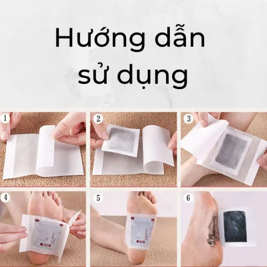 Hộp 50 Miếng Dán Chân Ngải Cứu Thải Độc Lão Bắc Kinh - Miếng Dán Thải Độc Gan Bàn Chân Nội Địa Trung Thanh Lọc Cơ Thể 7