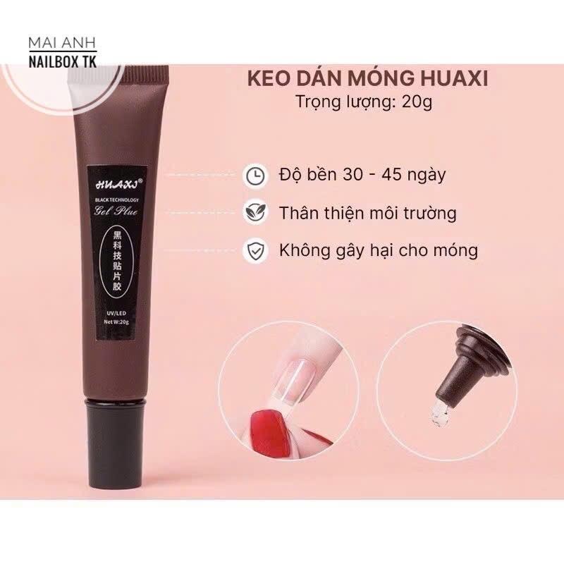Combo gắn móng giả, nailbox siêu bền, dễ sử dụng, gel định hình+ máy hơ 5