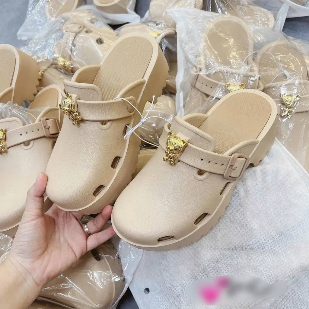 Sục Tag gấu 5cm - siêu nhẹ- không hôi chân- mẫu mới nhất DéP Nữ GiàY
