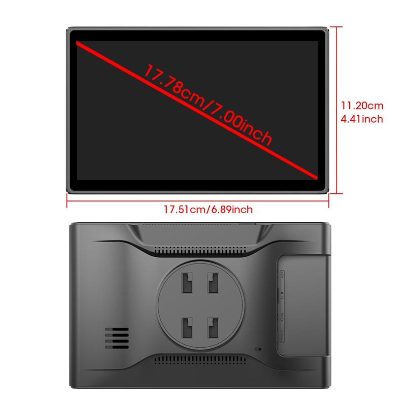 Product Introduction of 7 Inch Wireless Car Player, Portable Car Audio Receiver with Magnetic Holder, Car Video Player with GPS Navigation & Bluetooth-compatible, Voice Control Car Stereo, Automotive, Dashboard 1