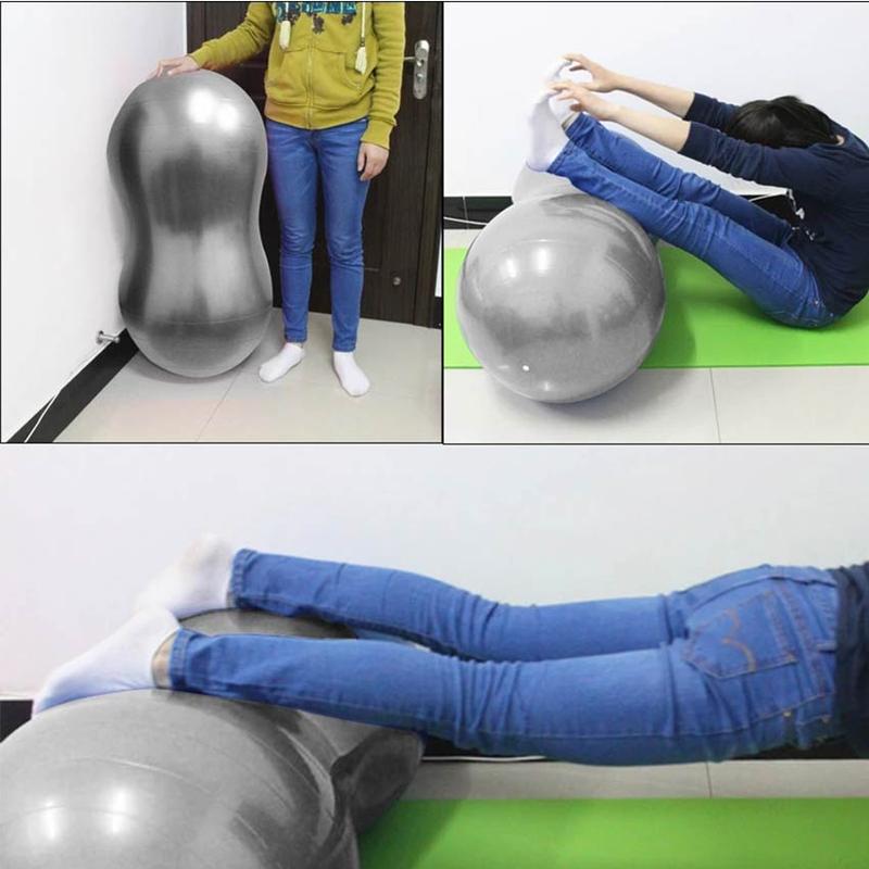 Yoga & Pilates Peanut Ball Bola Hamil Kesehatan Anti Burst Olahraga Yoga Gym Otot 3