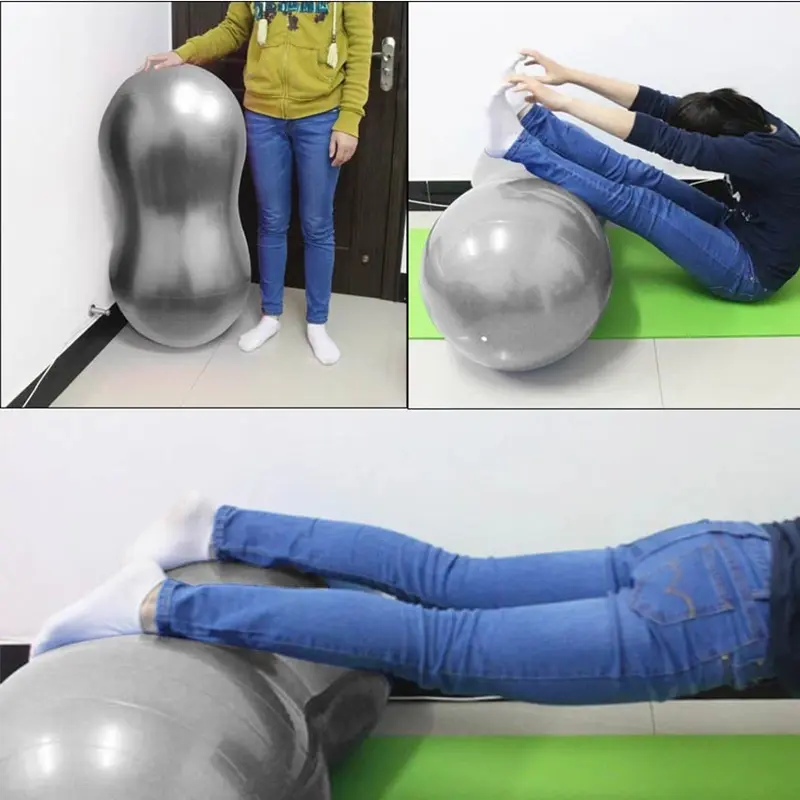 Yoga & Pilates Peanut Ball Bola Hamil Kesehatan Anti Burst Olahraga Yoga Gym Otot 3