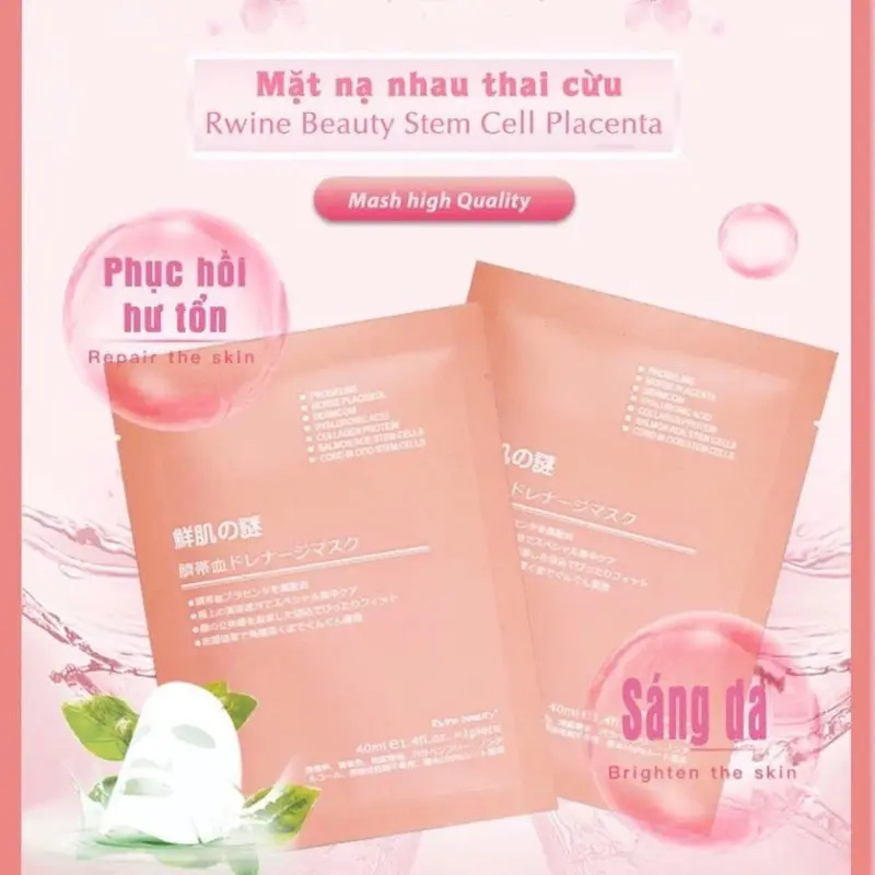 Mặt nạ tế bào gốc nhau thai cừu Rwine Beauty Stem Cell Placenta