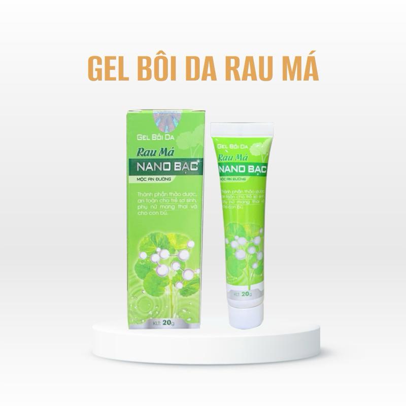 Gel Bôi Da Rau Má NANO BẠC + làm sạch da ,kháng khuẩn ,ngăn ngừa và làm giảm mụn ,làm mờ vết sẹo thâm do mụn gây ra.