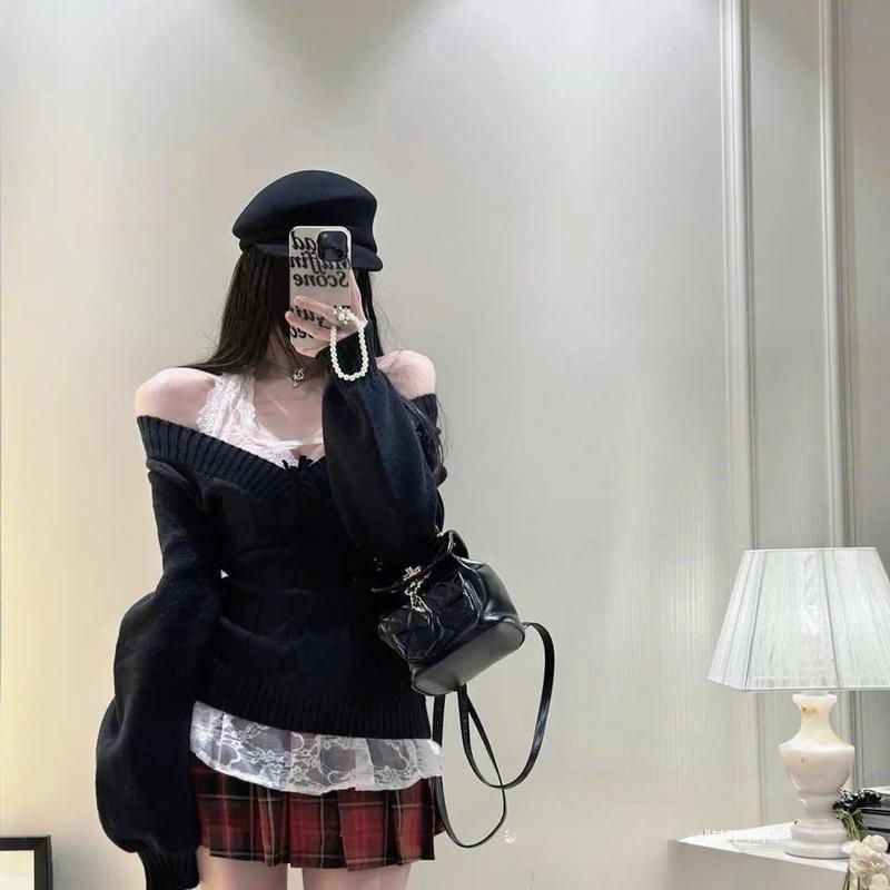 BIG SIZE ) SET ÁO CỔ YẾM REN PHỐI ÁO HOODIE + CV CARO