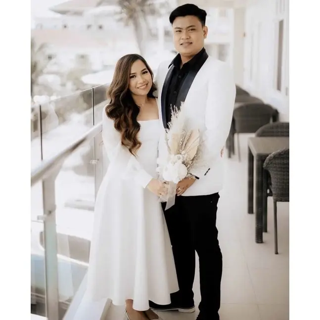 GITANA PREWEDD WEDDING DRESS | MIDI DRESS SCUBA SIN 0